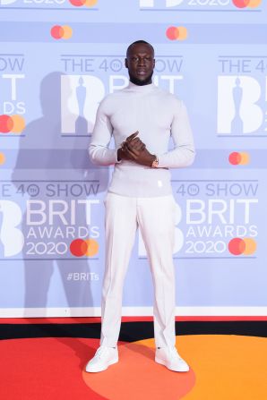 Rapper Stormzy won the award for British male solo artist.