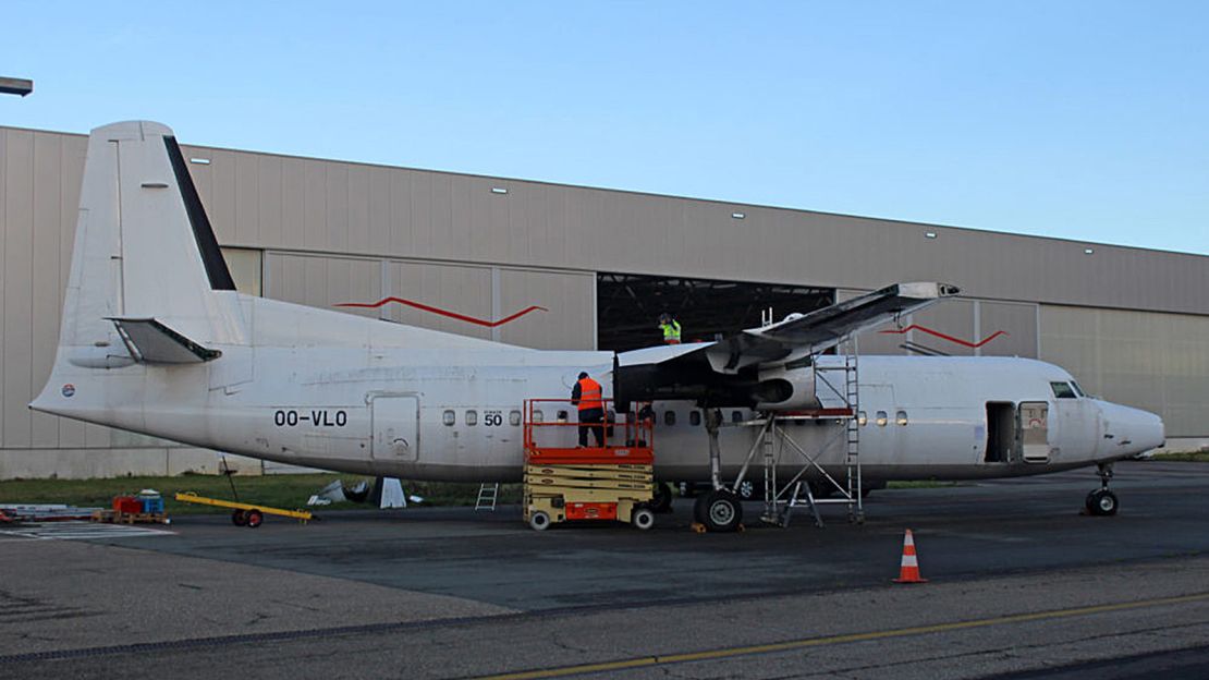 This VLM Fokker has been transformed into a police dog training center.