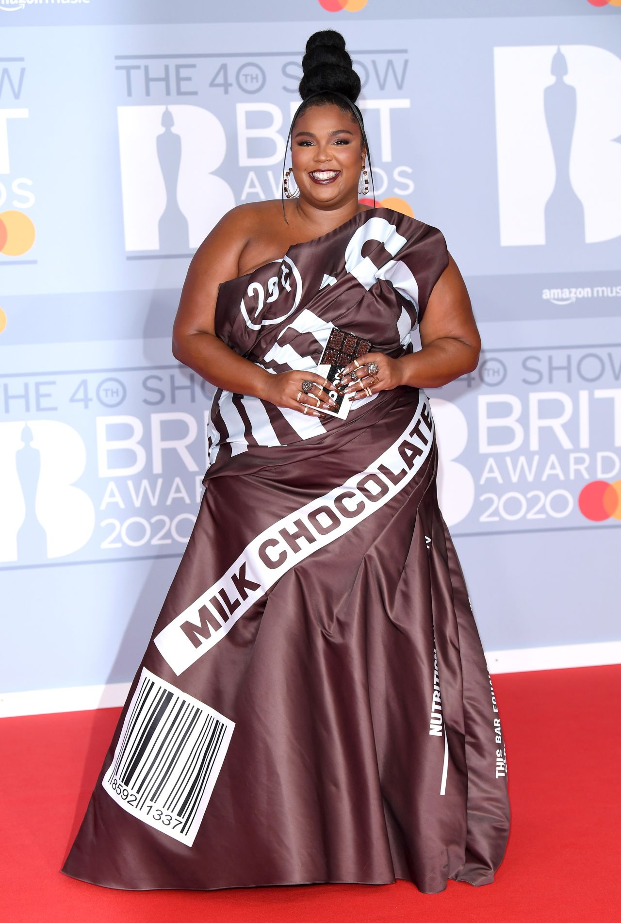 Lizzo attends The Brit Awards 2020.
