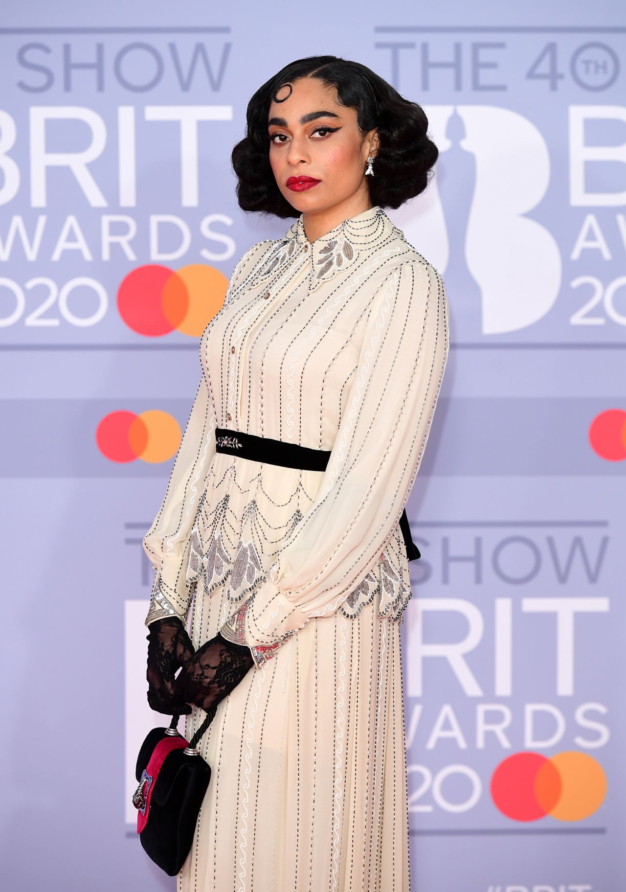 Celeste arriving at The Brit Awards 2020 held at the O2 Arena in London. 