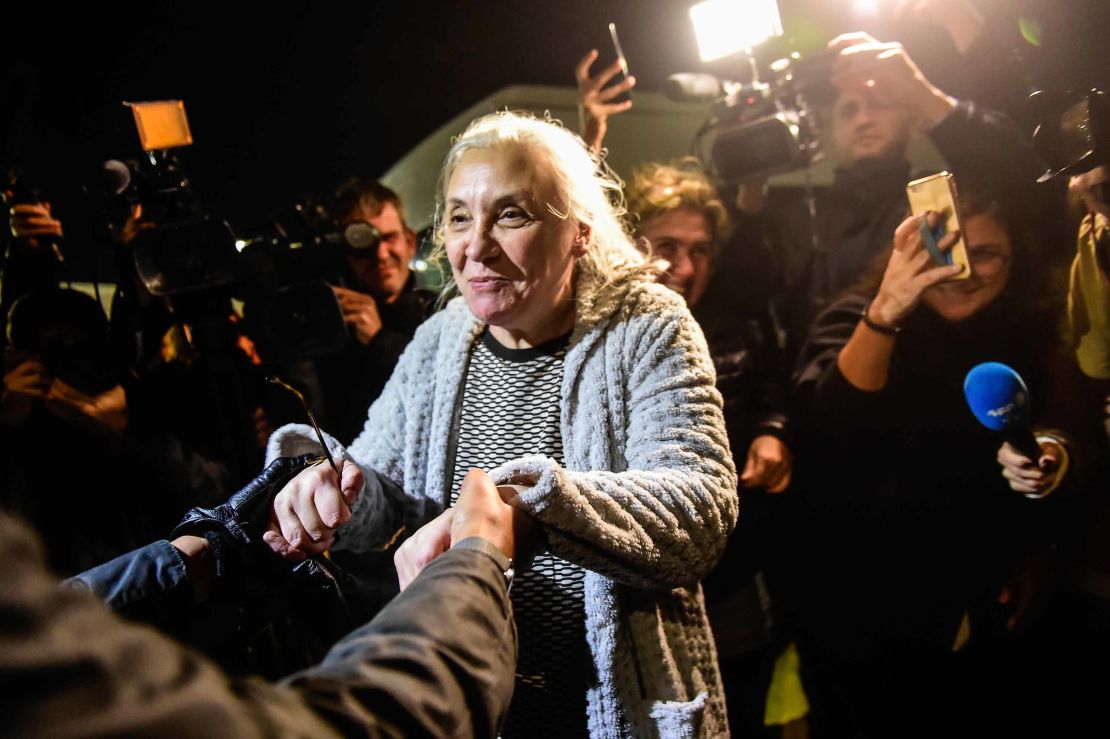 Amnesty International Turkey's former director Idil Eser, pictured in 2017, was sentenced to jail for aiding a terror organization.
