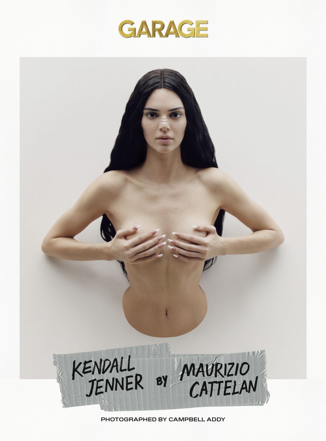 Kendall Jenner appears as topless wax model on magazine cover by viral  banana artist | CNN