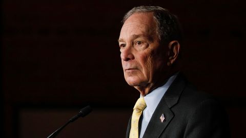 Democratic presidential candidate Mike Bloomberg holds a campaign rally on February 4, 2020 in Detroit, Michigan. 