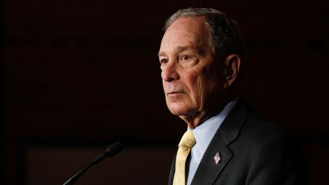 Democratic presidential candidate Mike Bloomberg holds a campaign rally on February 4, 2020 in Detroit, Michigan.
