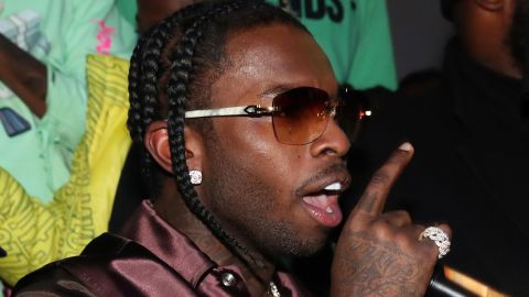 Pop Smoke performs at a listening party on February 6, 2020 in New York City.
