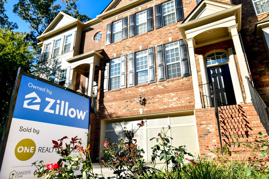 A home owned by Zillow, for sale in Atlanta, Georgia. The company has expanded its homebuying program to 23 US markets. (Edward M. Pio Roda/CNN)