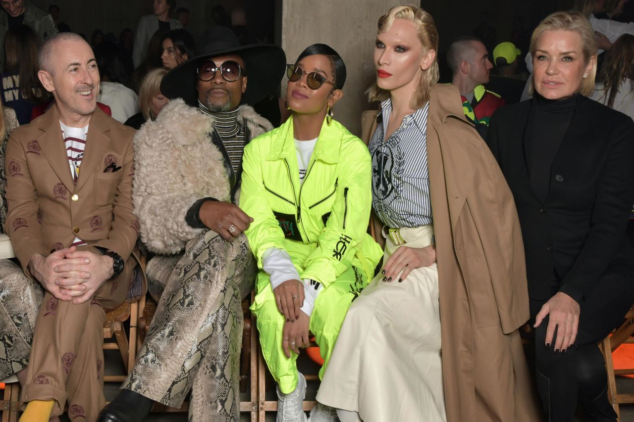 Alan Cumming, Billy Porter, H.E.R., Miss Fame, Yolanda Hadid at the TommyNow Spring 2020 show.