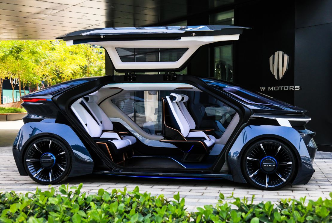 The Muse autonomous car, produced in partnership with Chinese company Iconiq Motors. 