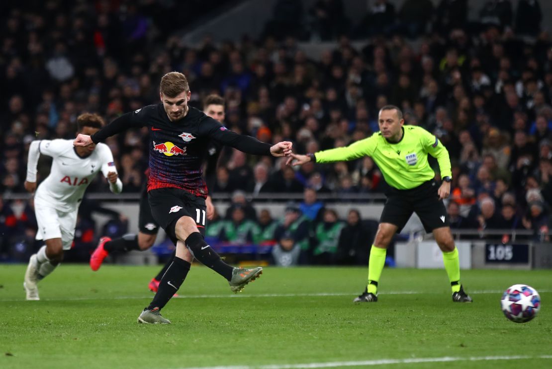 Timo Werner's second-half penalty decided the game in RB Leipzig's favor.