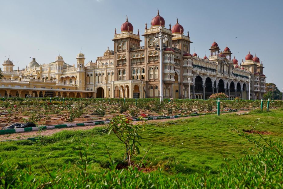 Mysore Palace is an excellent example of the Indo-Saracenic architectural style popular in the early 1900s in India.