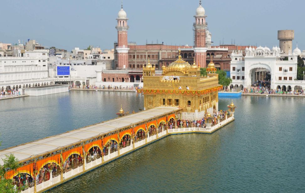 The Golden Temple in Amritsar is the most sacred site for Sikhs. Although centuries old, the gold exterior wasn't added until the 1800s.