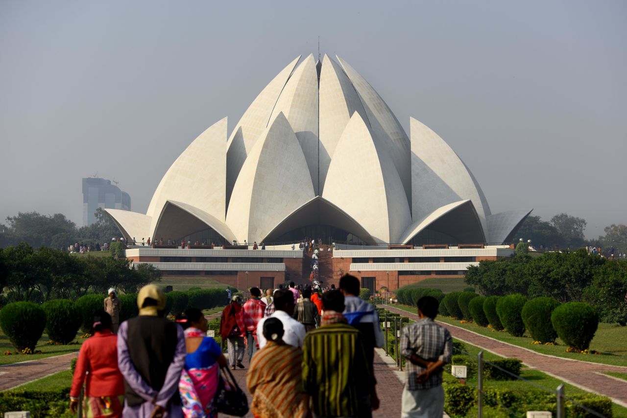The Lotus Temple takes its name from its shape, the revered lotus flower.