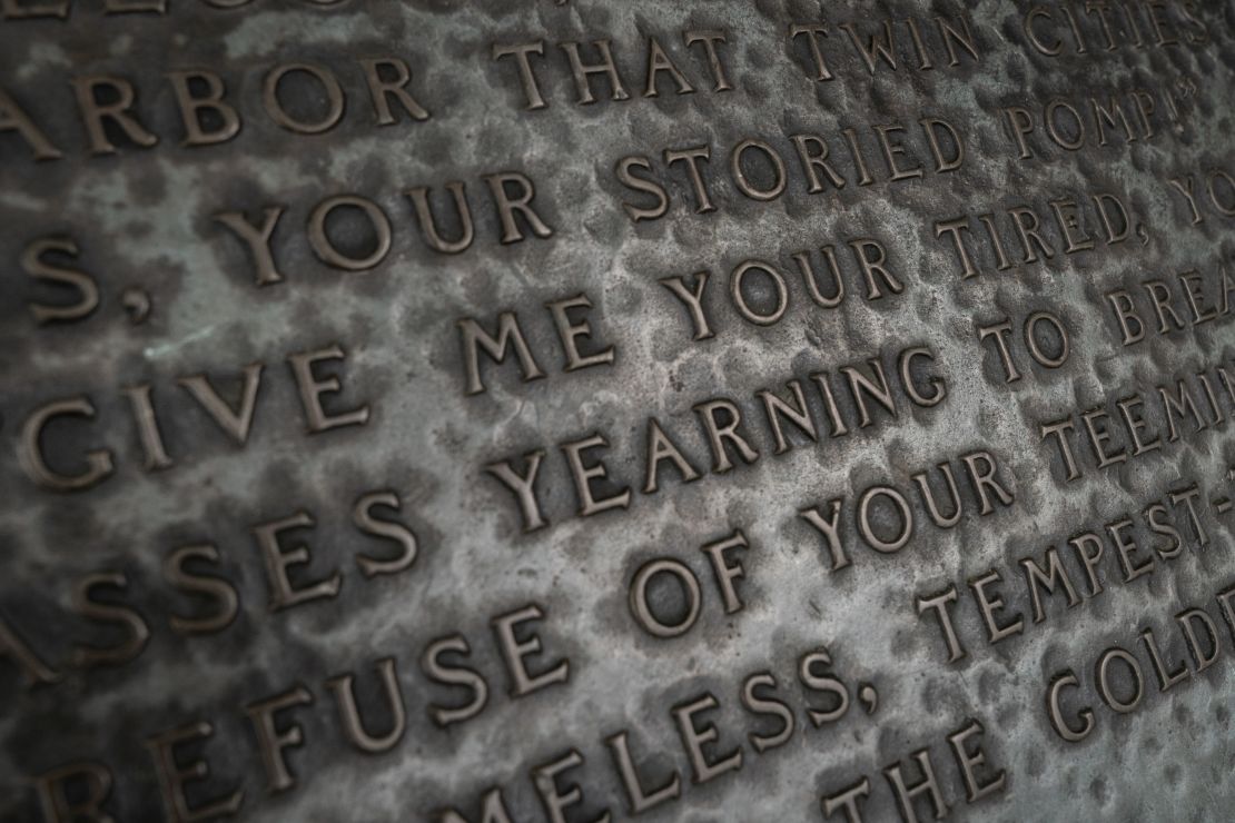 Top immigration official Ken Cuccinelli drew criticism last year after he offered his own spin on the famed Emma Lazarus poem at the base of the Statue of Liberty.