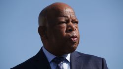 WASHINGTON, DC - SEPTEMBER 25:  U.S. Rep. John Lewis (D-GA) listens during a news conference September 25, 2017 on Capitol Hill in Washington, DC. Reps Lewis was joined by Demetrius Nash, who took a walk from Chicago to Washington, to discuss gun violence.  (Photo by Alex Wong/Getty Images)