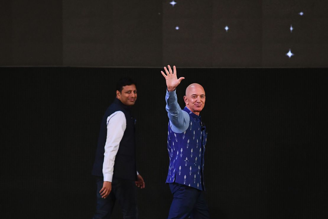 Bezos' second visit to New Delhi, in January this year, did not include an audience with Modi. 