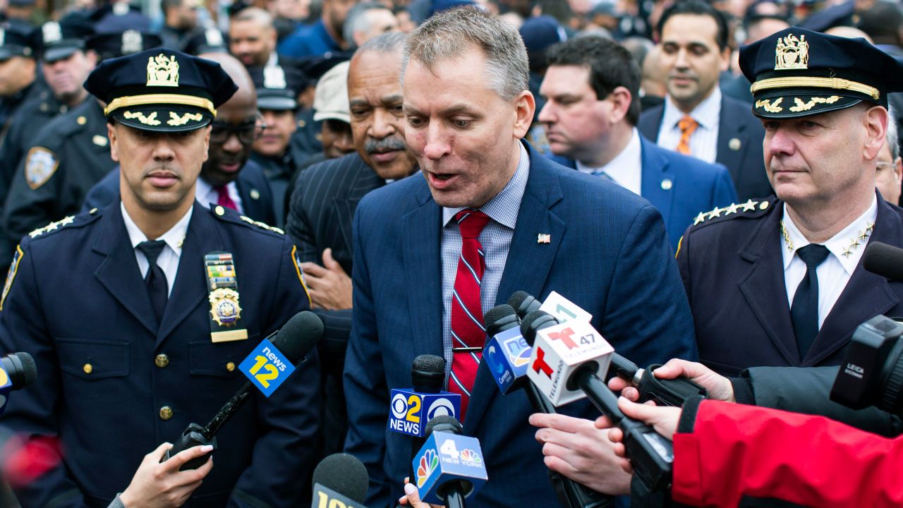 New York City Police Commissioner Dermot Shea, seen here in New York earlier this month, described the changes to the department's DNA collection and storage policies as common sense.