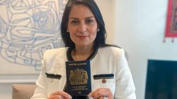 Priti Patel blue passport