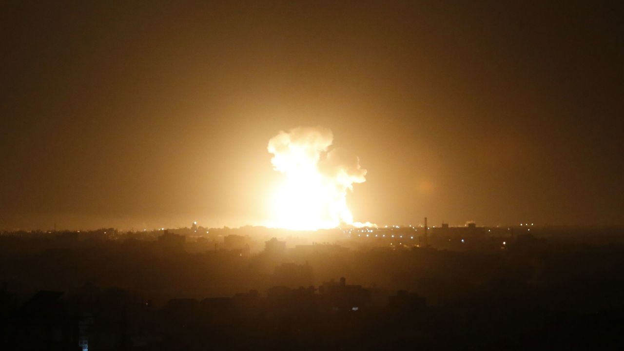 Israel said it launched a series of strikes on Islamic Jihad targets, and Palestinian militants fired more than 20 rockets at Israel by early Sunday evening, according to the Israeli army.