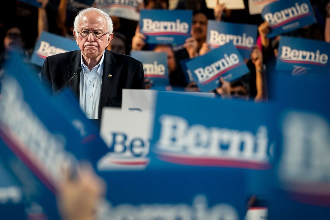 Democratic presidential candidate Sen. Bernie Sanders (I-VT) speaks during a campaign rally at the University of Houston on February 23, 2020 in Houston, Texas. 