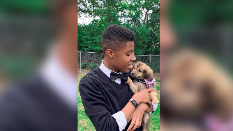 Boy makes bow ties for outlet dogs