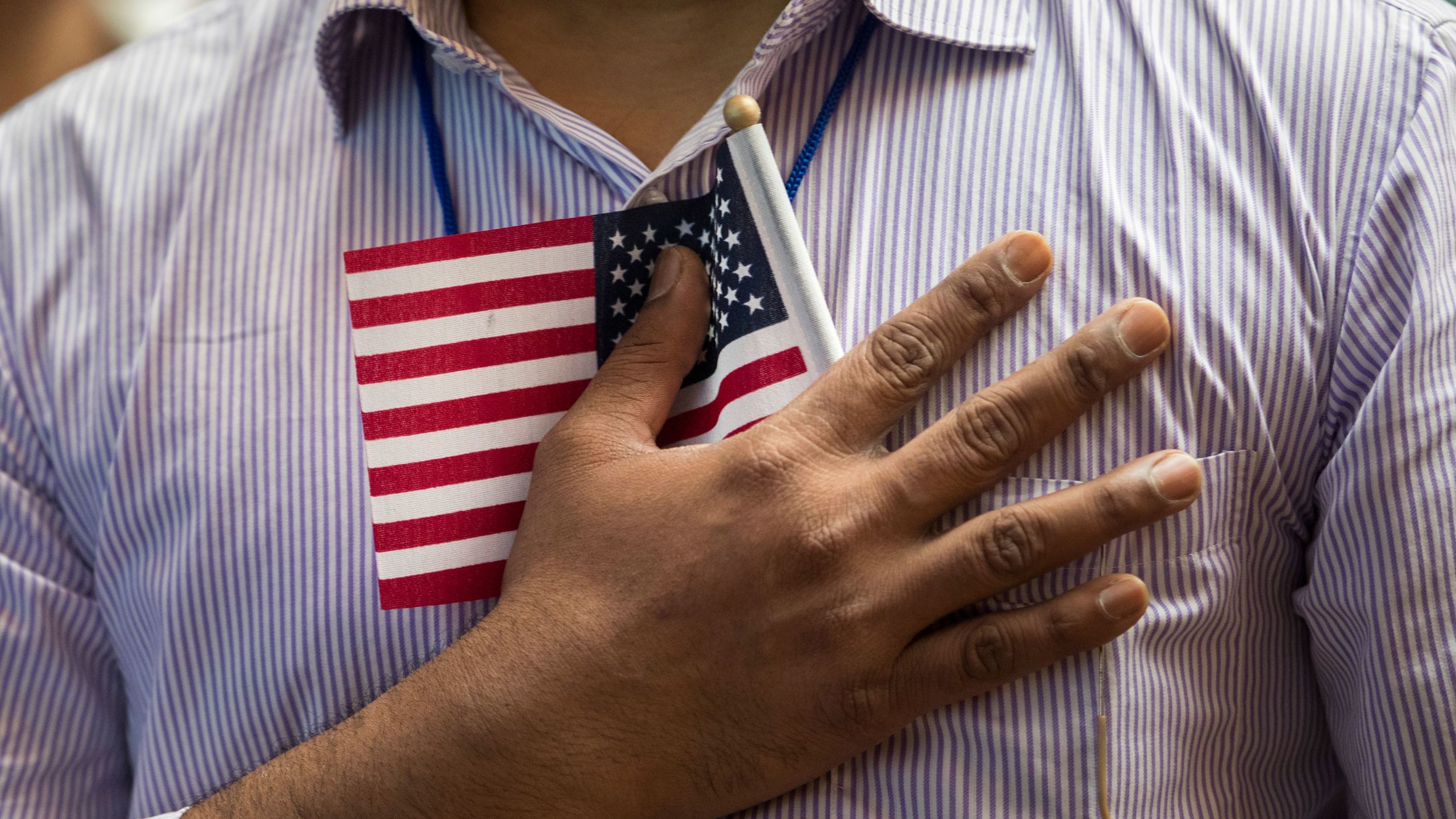 US immigration american flag FILE