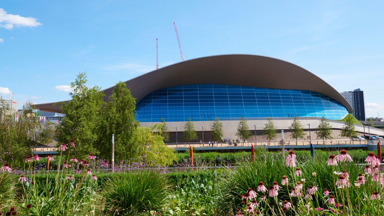 The London Aquatic Centre is now a public pool.