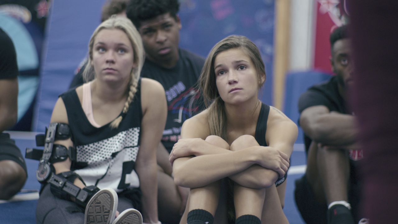 Morgan Simianer is one of the young cheerleaders who features in the show.