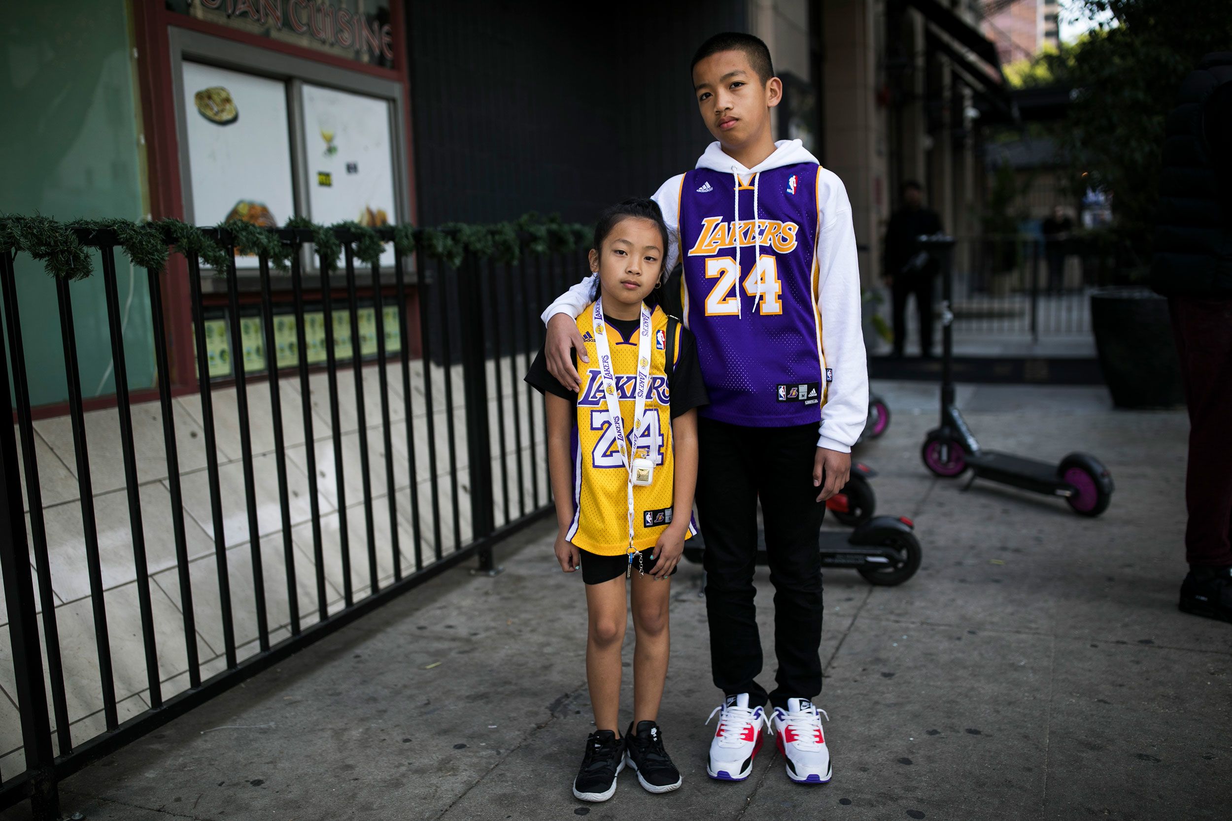 Kobe's gonna be with us forever': Fans honor Lakers legend with