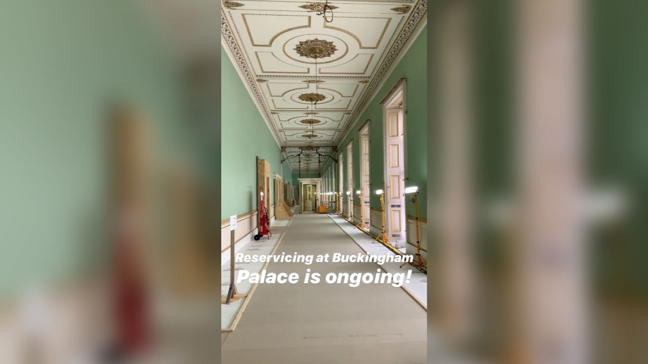 A look inside the palace's renovations.