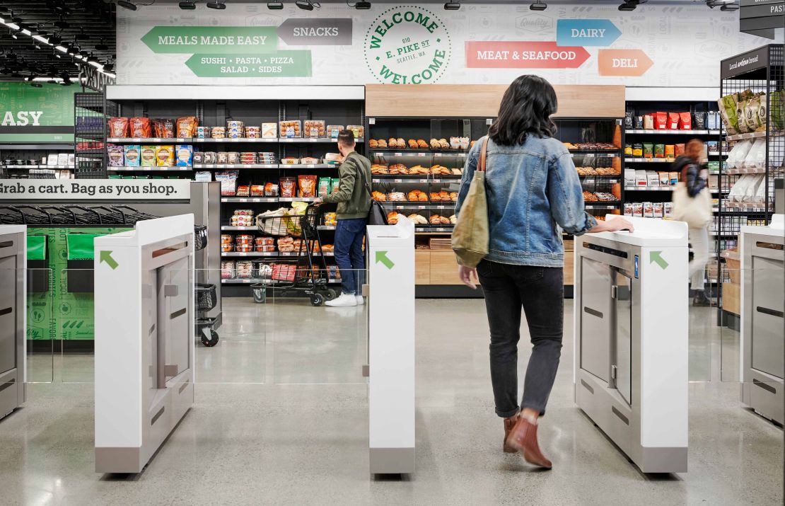 The Amazon Go grocery store takes its cashier-less concept to a much bigger scale.