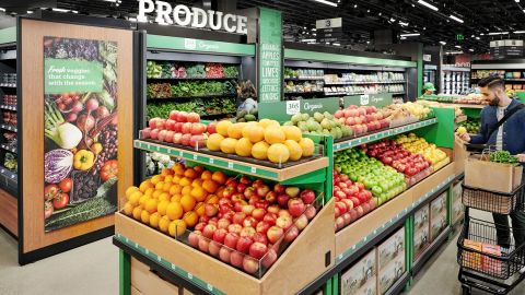 The new Amazon Go grocery store in Seattle. Amazon will stock 5,000 items at the store.