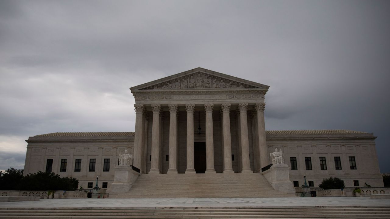 WASHINGTON, DC - SEPTEMBER 27: A view of the Supreme Court on Thursday morning, September 27, 2018 in Washington, DC. On Thursday, Christine Blasey Ford, who has accused Kavanaugh of sexual assault, is testifying before the Senate Judiciary Committee. (Photo by Drew Angerer/Getty Images)