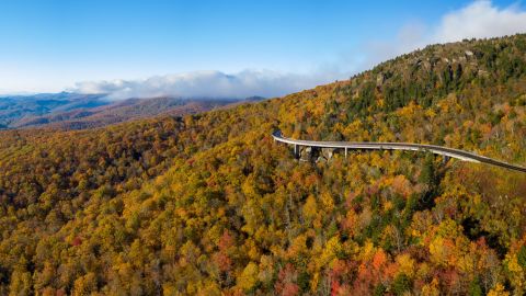 Visitors can still drive along the Blue Ridge Parkway and see beautiful views.