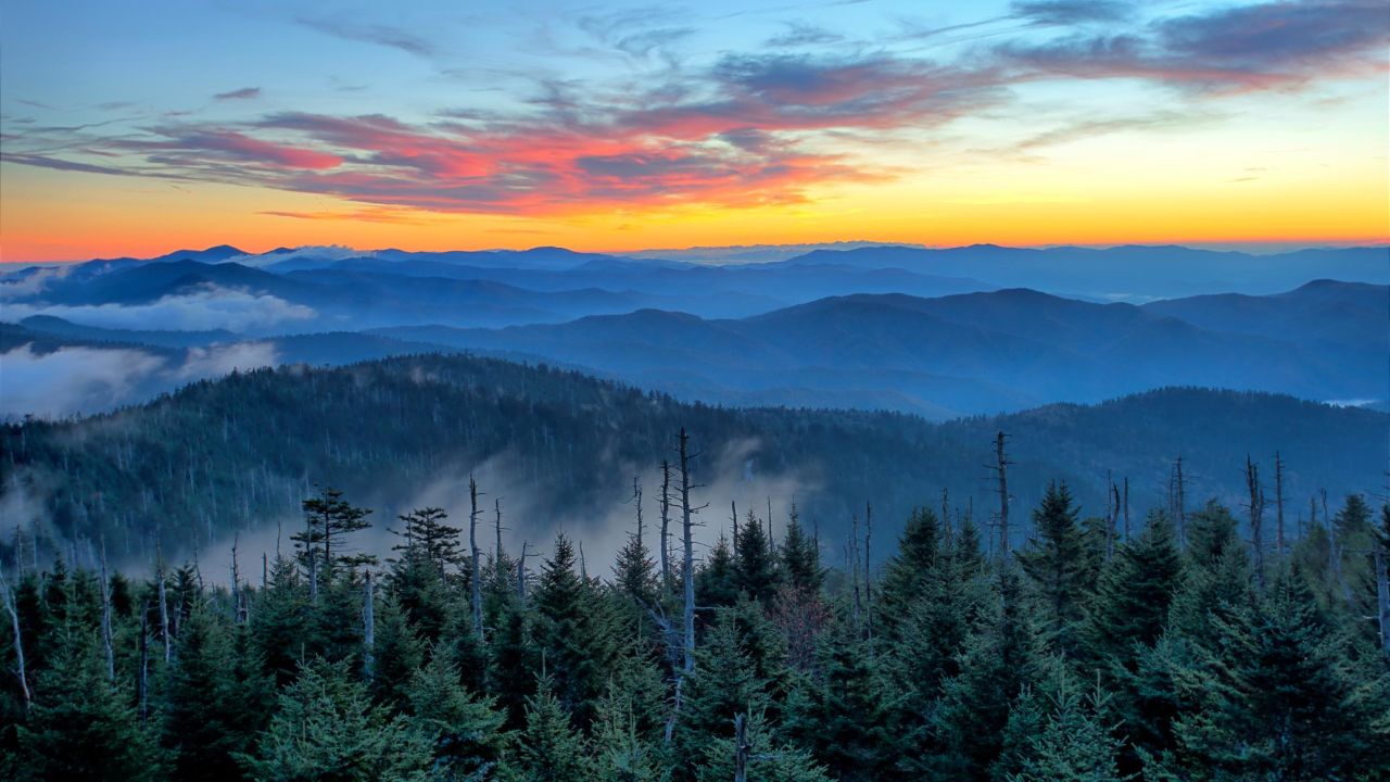 Time away from work is beneficial whether you take a traditional vacation or not. People near mountains such as the Great Smoky range have an easy daytrip escape, for instance.