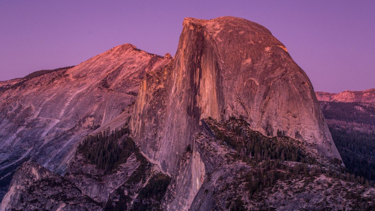 <strong>Yosemite National Park: </strong>The park rebounded from lowered visits due to wildfires in 2018 to host 4.4 million visits in 2019. Here, the iconic Half Dome is viewed from Glacier Point at sunset.