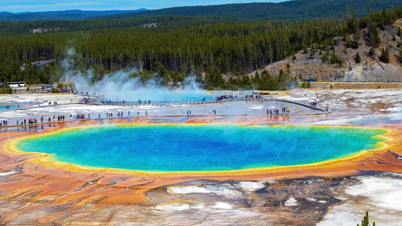 <strong>Yellowstone National Park </strong>was the <a href="https://www.cnn.com/travel/article/national-park-service-history-first-sites-feat/index.html" target="_blank">nation's first national park</a>. It hosted 4 million visits last year, including those who wanted to see the famous Grand Prismatic Spring. 