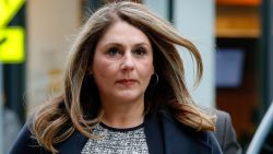 Michelle Janavs arrives at federal court, Tuesday, Feb. 25, 2020, in Boston, for sentencing in a nationwide college admissions bribery scandal.   (AP Photo/Elise Amendola)