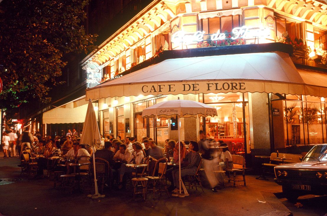 James Baldwin worked on his first novel at Café de Flore.