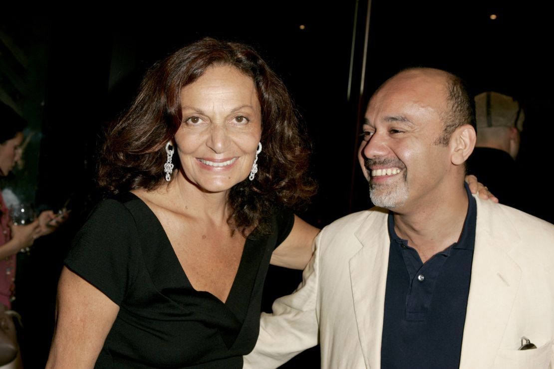 Diane von Furstenberg and Christian Louboutin 