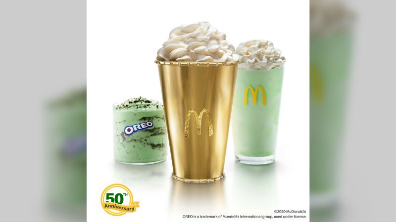 McDonald's is auctioning off a 'Golden Shamrock Shake' cup
