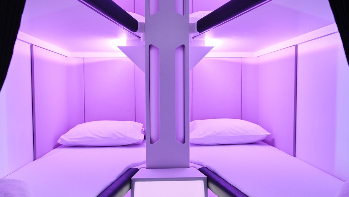 Each Skynest pod will come with a pillow, sheets and blanket.