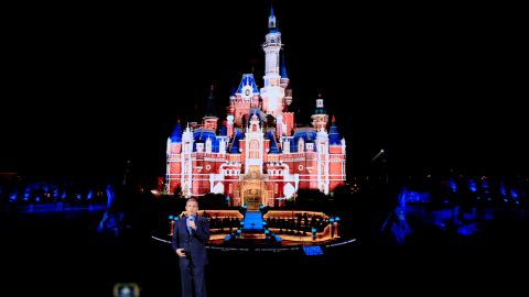Iger holds a grand opening gala concert at the Disney Resort in Shanghai, China, in 2016.