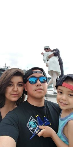 Leticia Limbo with her husband and son. Photo courtesy of the Limbo family.
