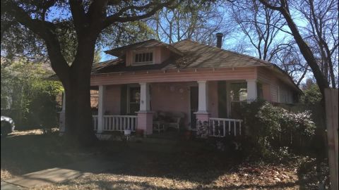 A picture from KTVT shows the "pink house," as it was affectionately known by neighbors.