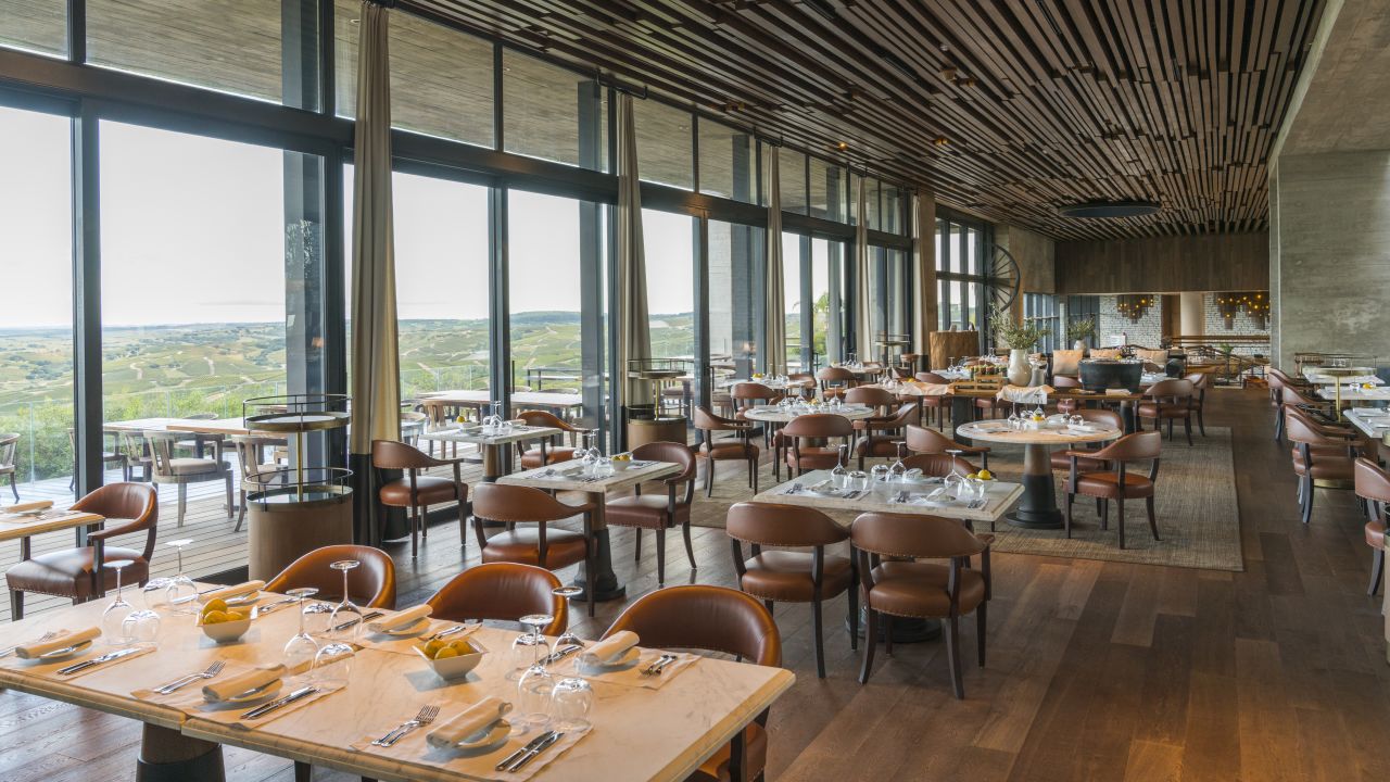 <strong>Fine dining.</strong> In addition to tours and tastings, the winery also has a 120-seat restaurant onsite.