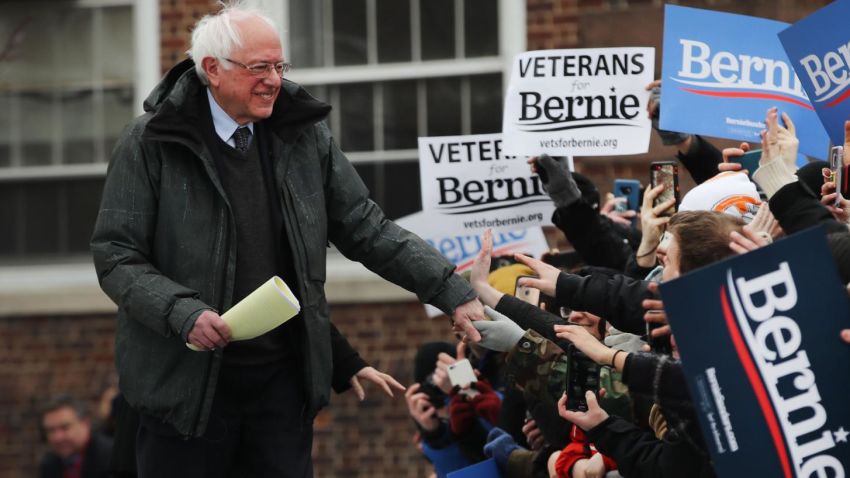 NEW YORK, NEW YORK - MARCH 02: Democratic Presidential candidate U.S. Sen. Bernie Sanders (I-VT) walks on stage to speak at a rally at Brooklyn College on March 02, 2019 in the Brooklyn borough of New York City. Sanders, a staunch liberal and critic of President Donald Trump, is holding his first campaign rally of the 2020 campaign for the Democratic Party's presidential nomination in his home town of Brooklyn, New York.  (Photo by Spencer Platt/Getty Images)