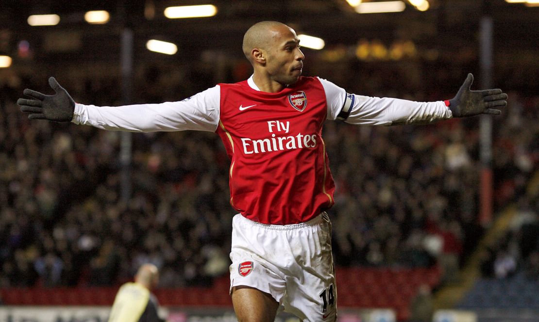 Thierry Henry sits sixth in the Premier League goalscoring charts with 175 goals and won the title twice.