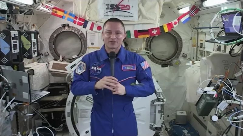 NASA astronaut makes history with ceremony