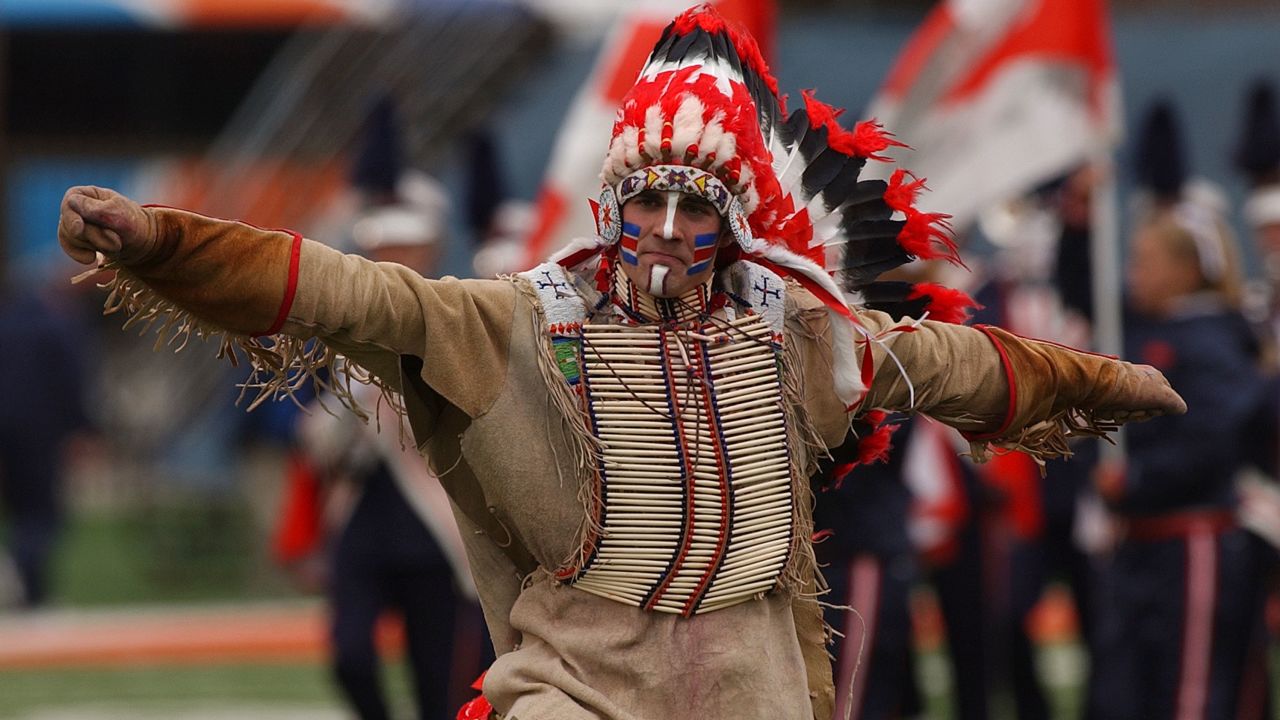 "Chief Illiniwek" was the mascot of the University of Illinois at Urbana-Champaign for decades until the school decided to retire it in 2007.