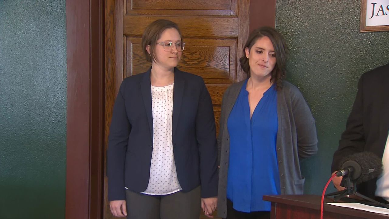 Stacy Bailey (right) and her wife, Julie Vazquez.